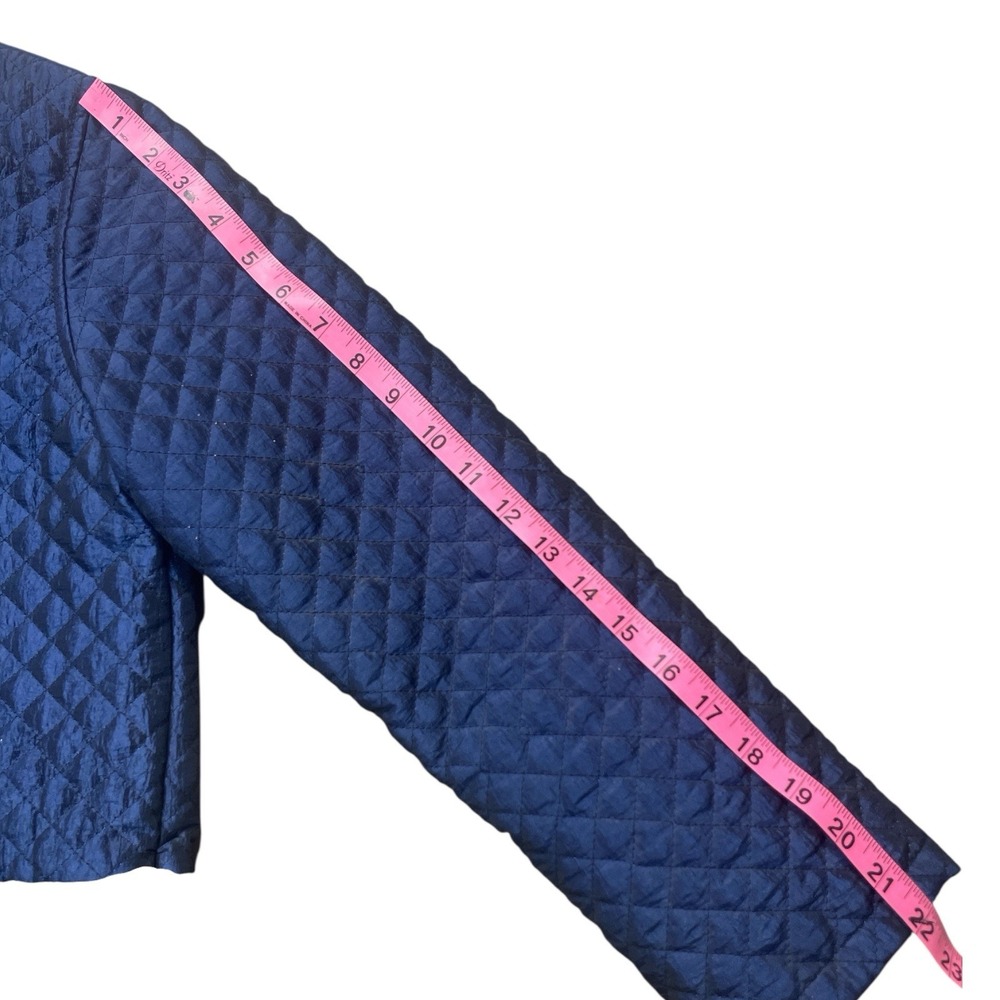 Christine Seineuret Quilted Full Zip Jacket With Dogs Women's Small Petite - Picture 6 of 9